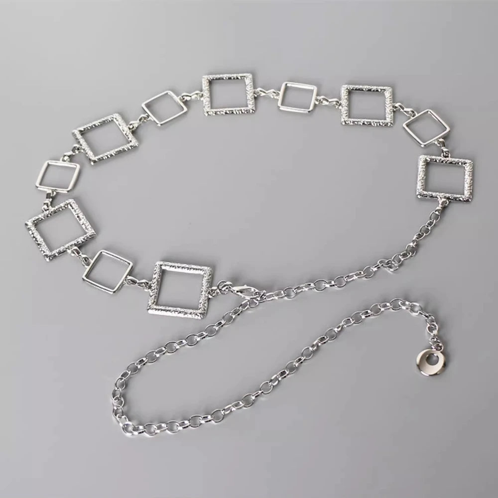 Chaîne de Taille Dorée Quadrilatère