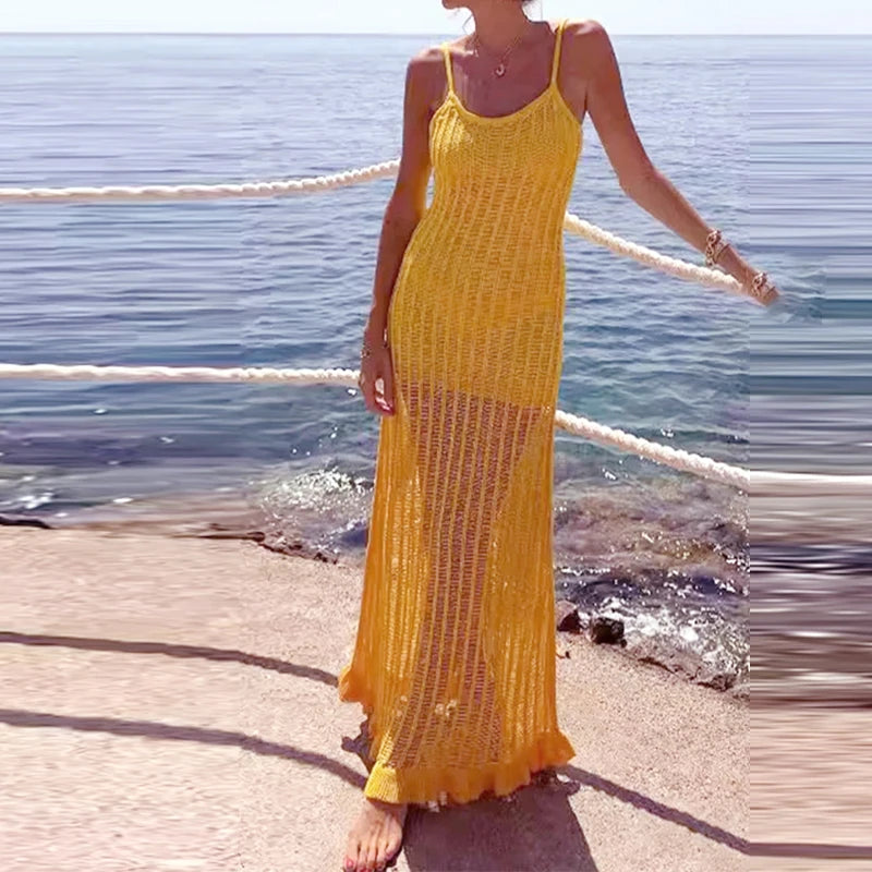 Robe Longue Femme en Maille