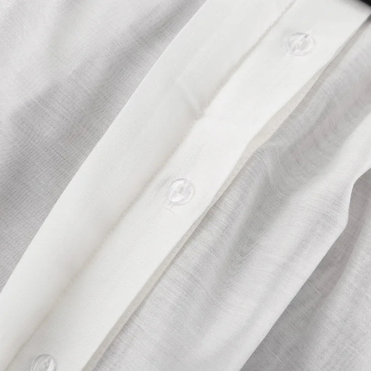 Chemise Femme Décontractée Transparente