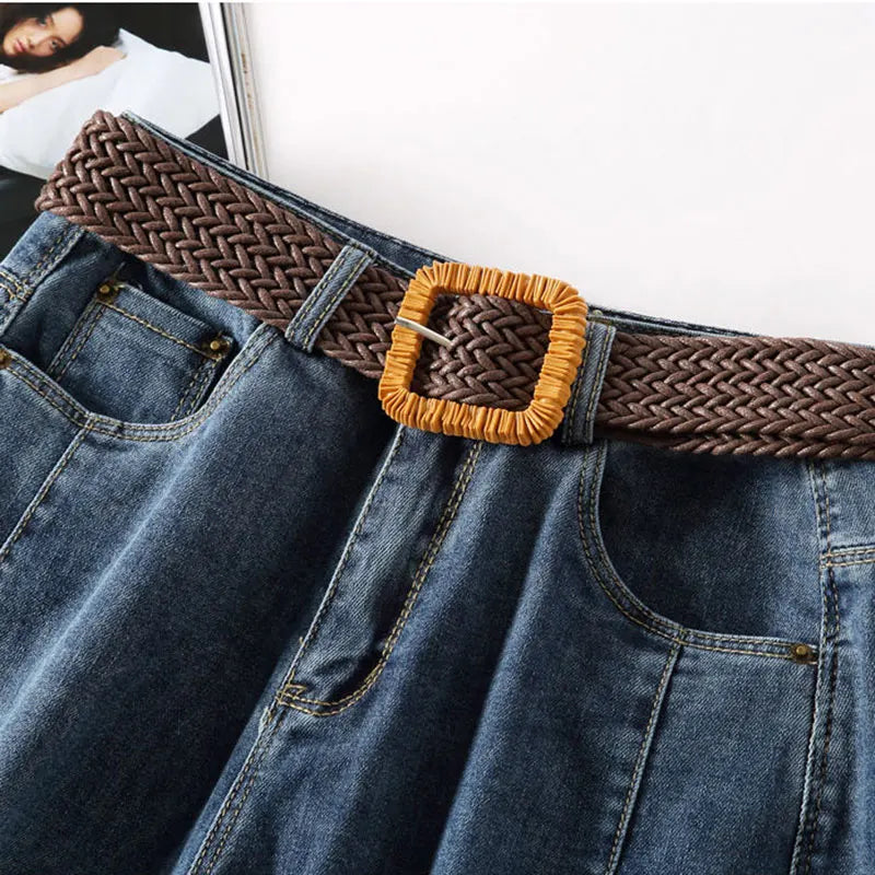 Short en Jean Bleu Femme