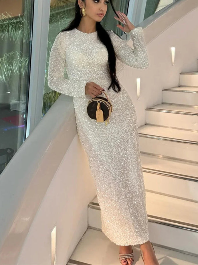 Robe de Soirée à Paillettes Élégante pour Femmes