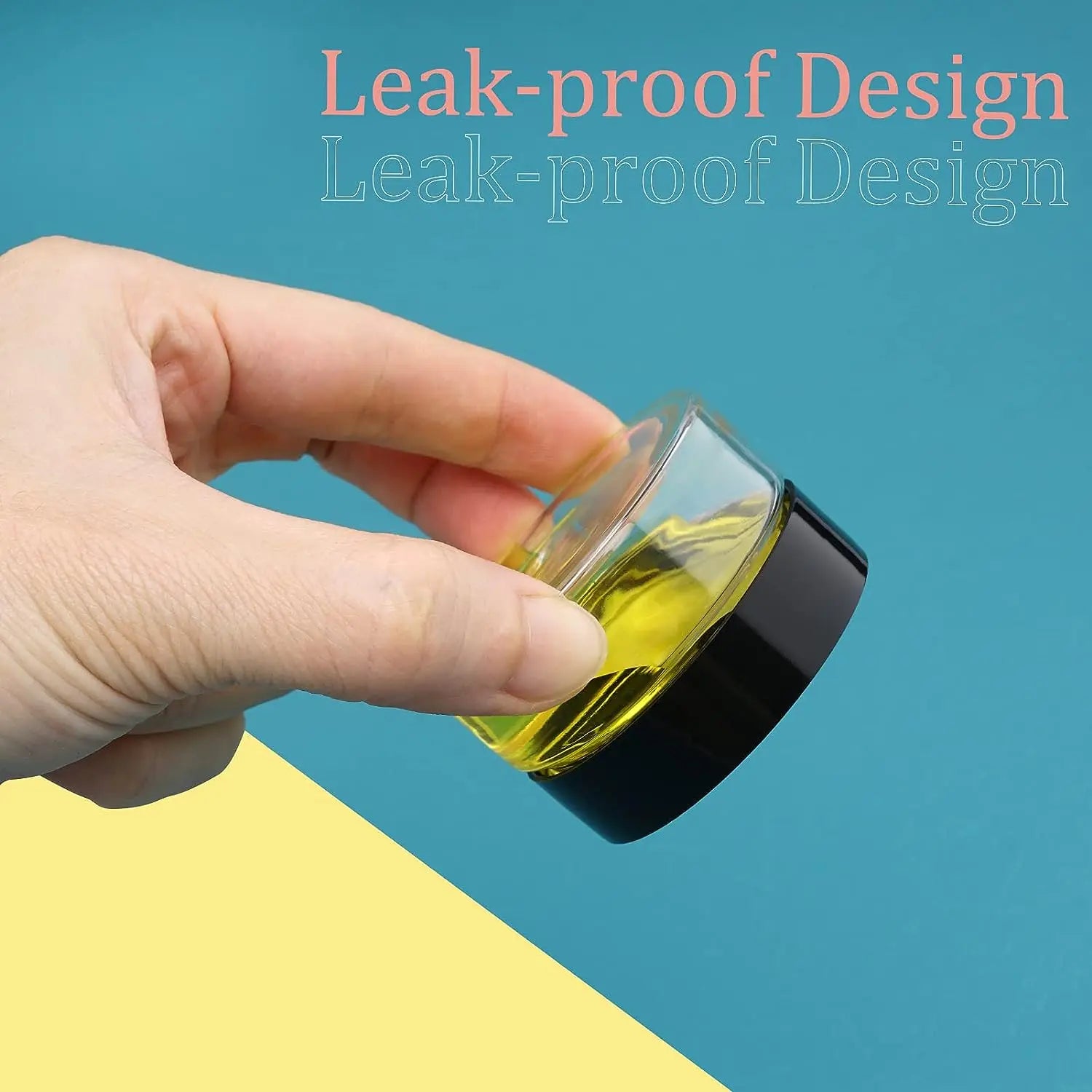 ✨ Lot de 2 Pots de Crème en Plastique