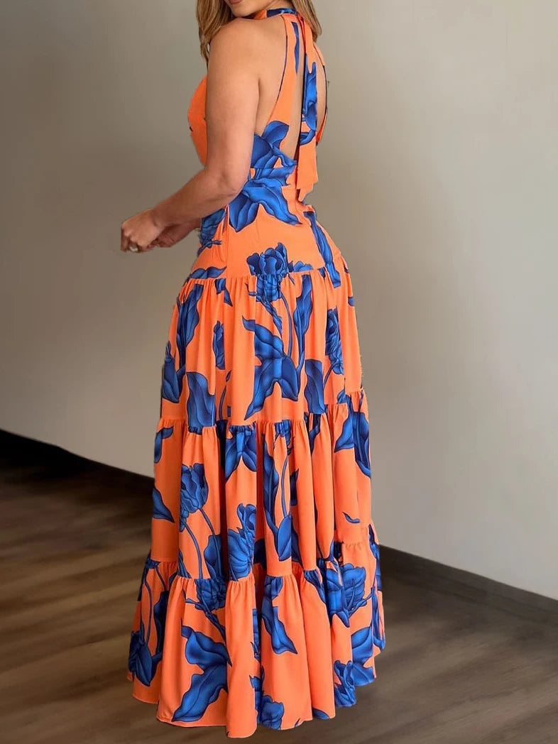 Robe Longue Femme Fleurie
