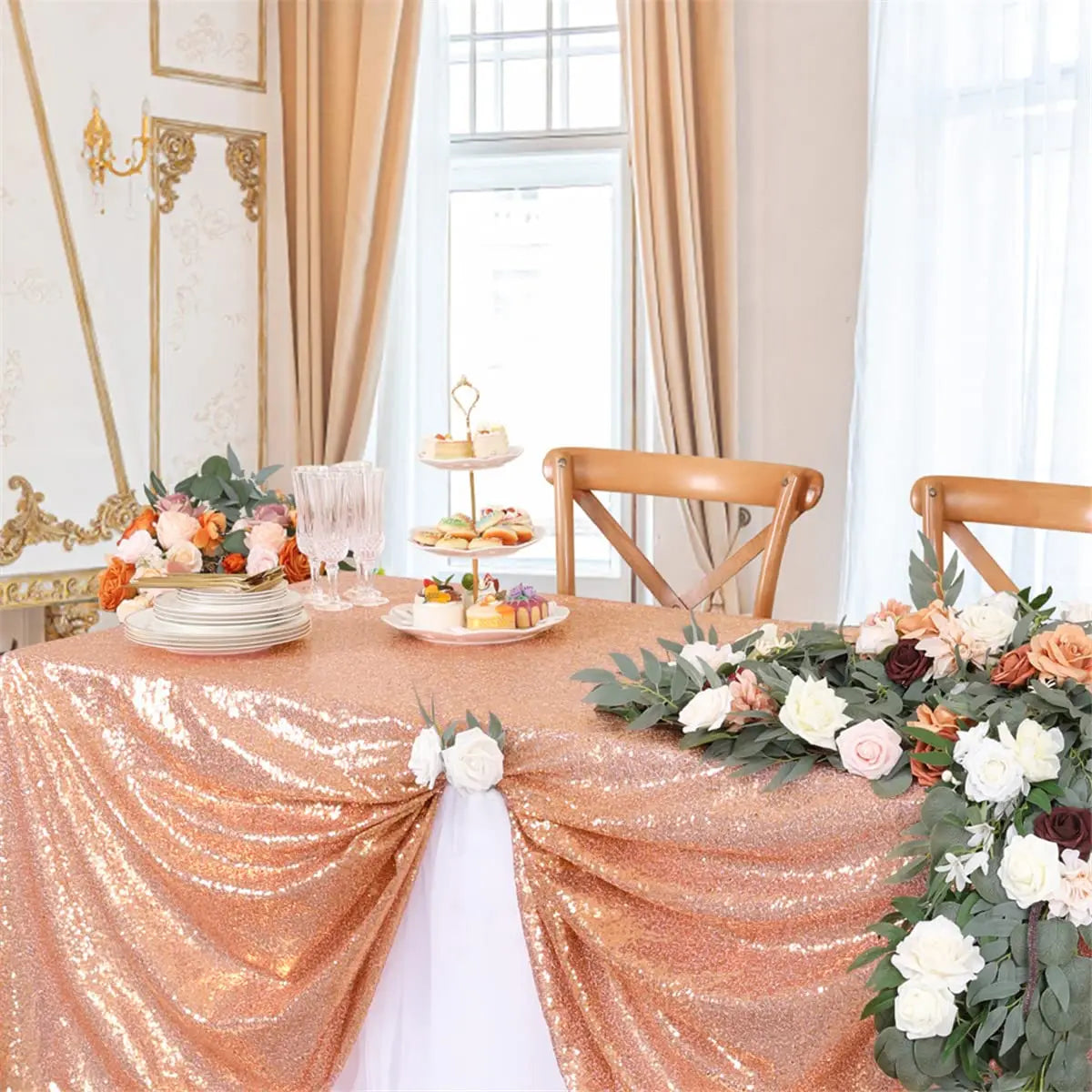 Nappe Rectangulaire Scintillante à Paillettes