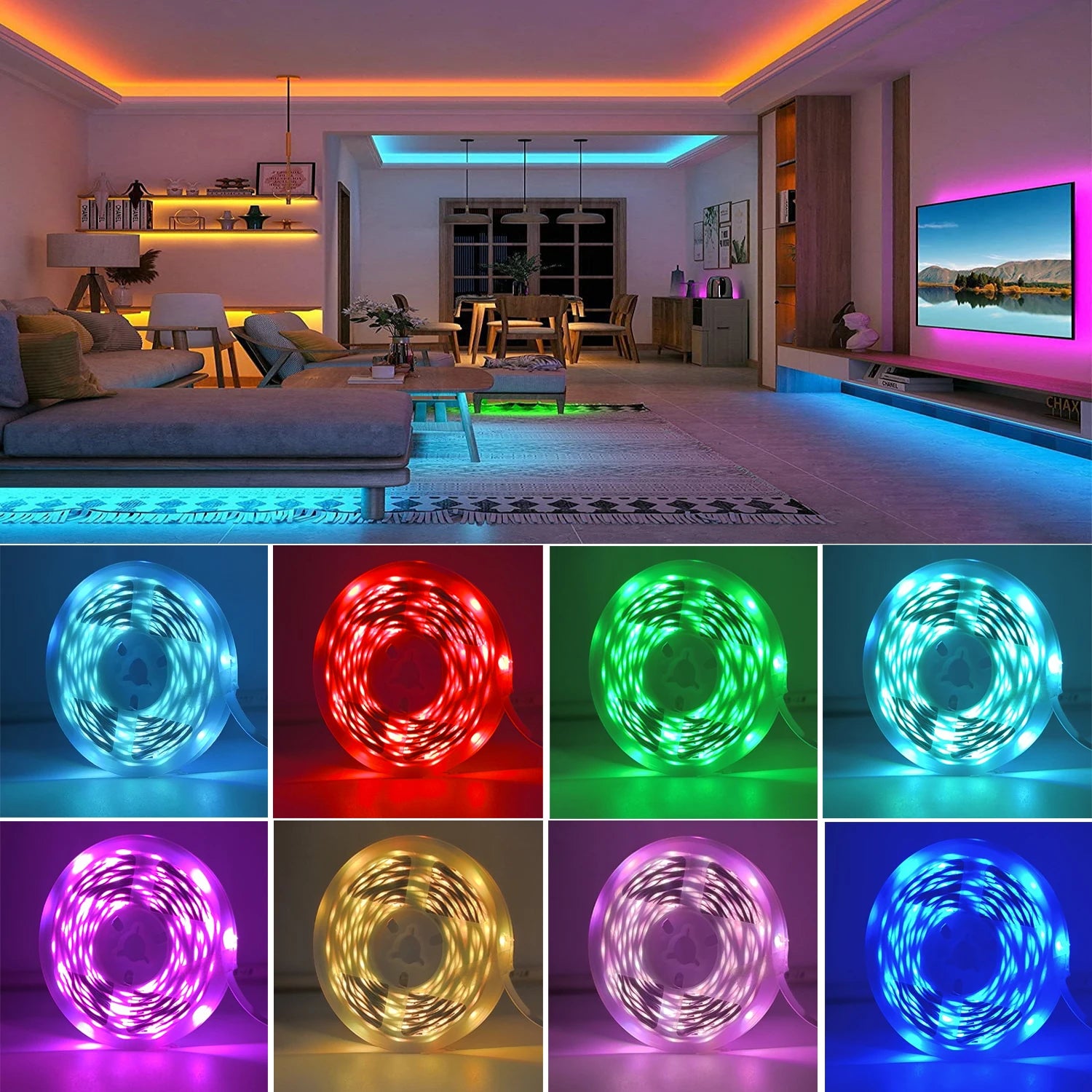 Ruban LED RGB Intelligent 5 m, 10 m, 20 m ou 30 m