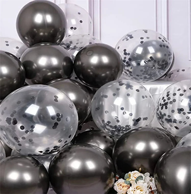 Lot de 20 Ballons en Latex avec Confettis