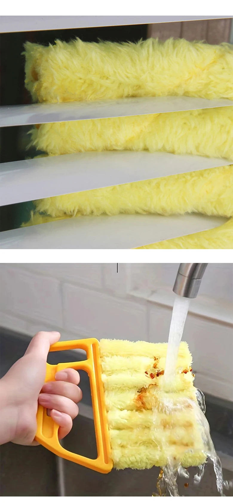 Brosse de Nettoyage Microfibre pour Vitres & Climatiseur