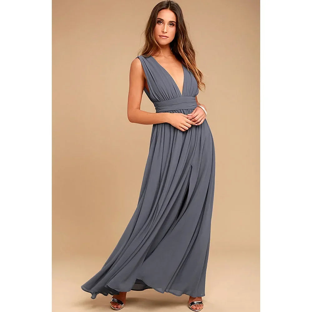 Sexy Robe Longue Dos Nu Femme