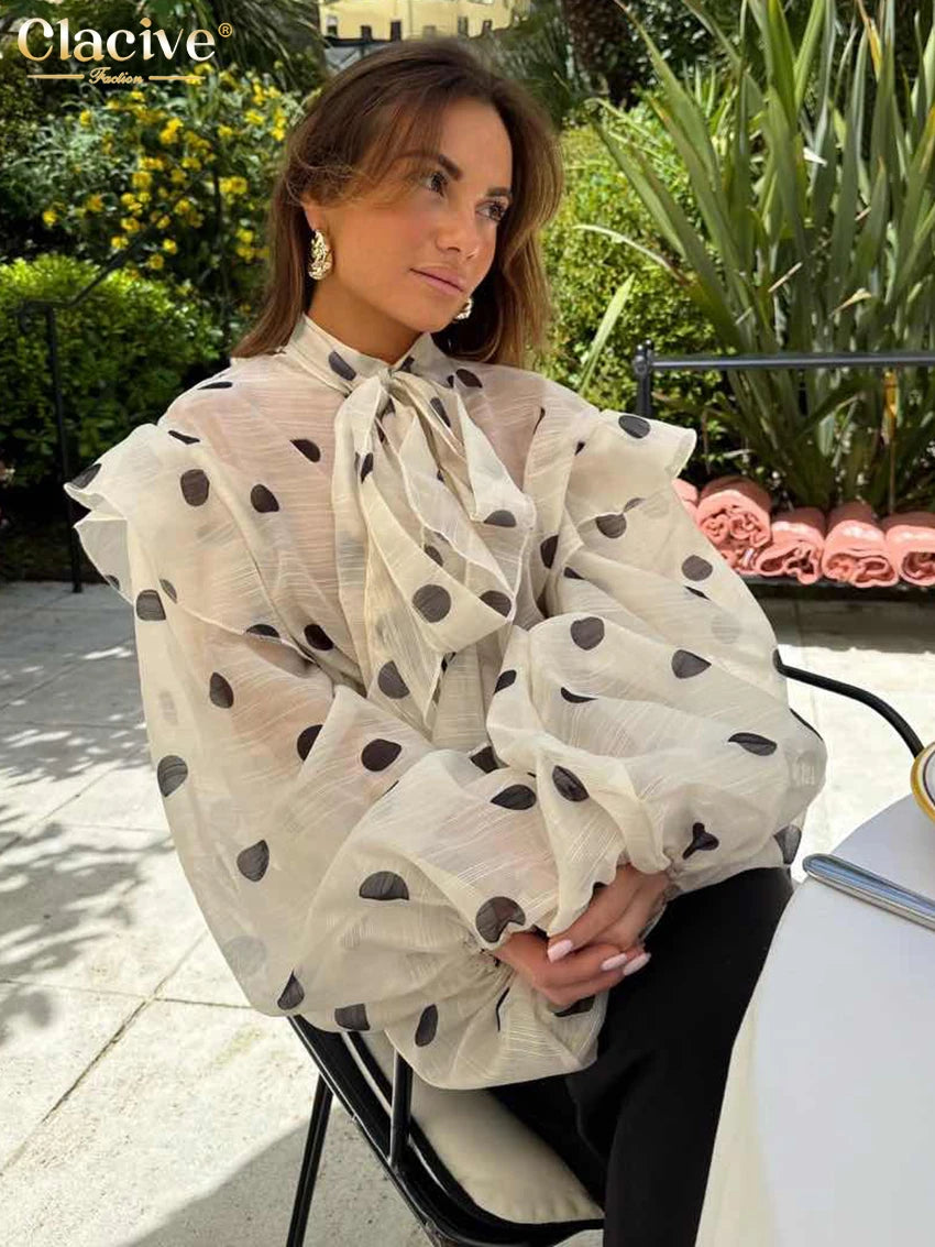 Haut Décontracté Chic à Col Revers