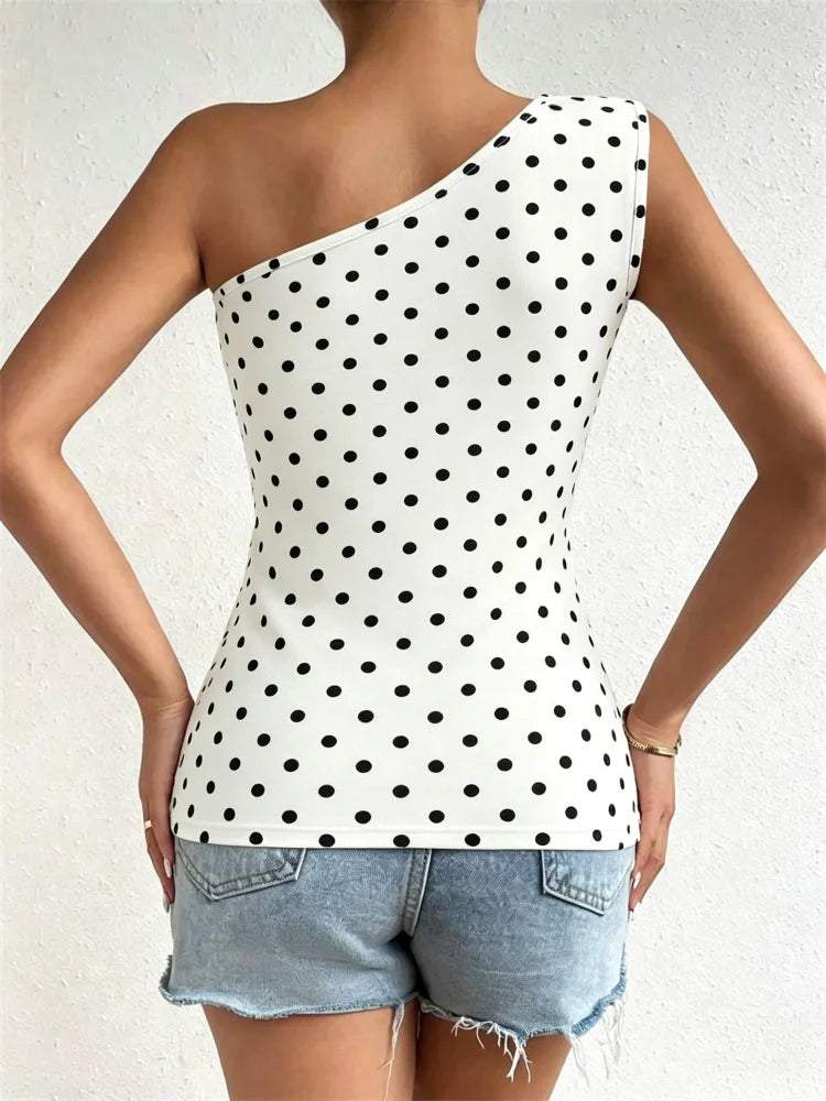 Top Femme Asymétrique à Une Épaule