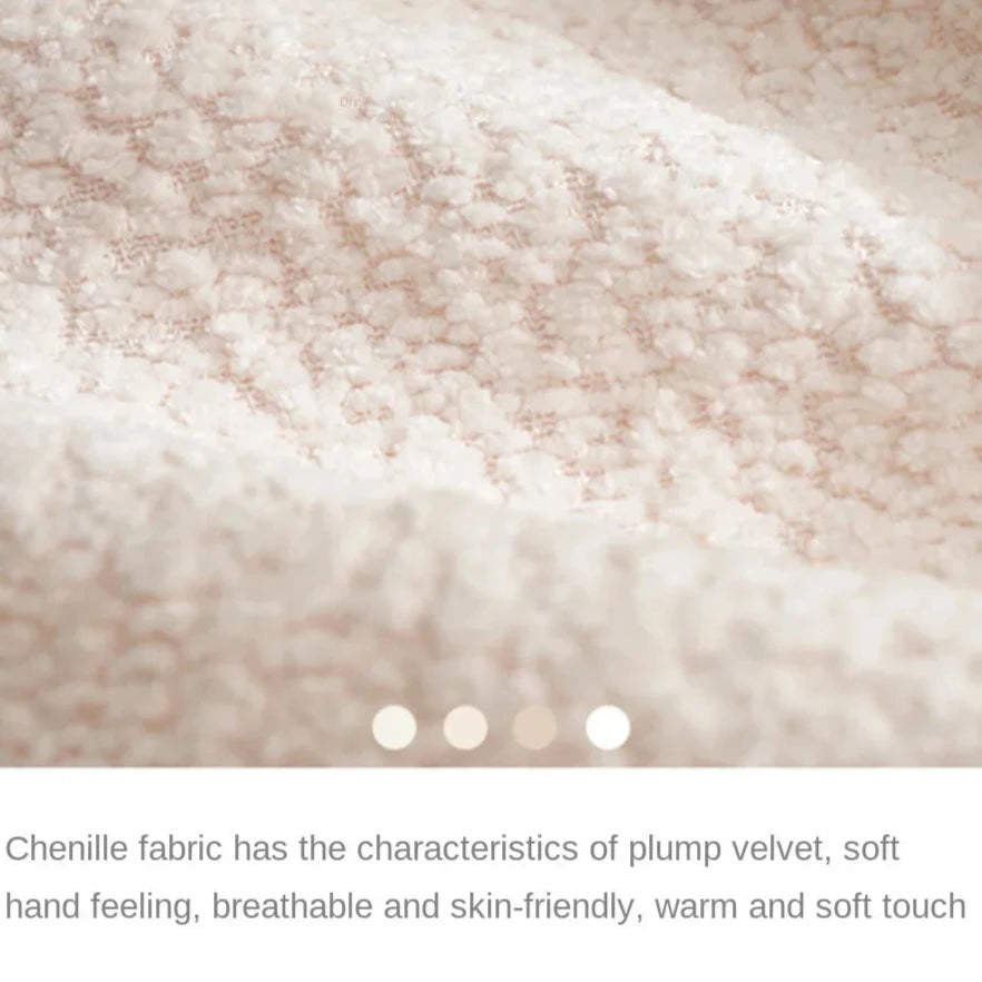 Housse de pouf en velours épais et doux