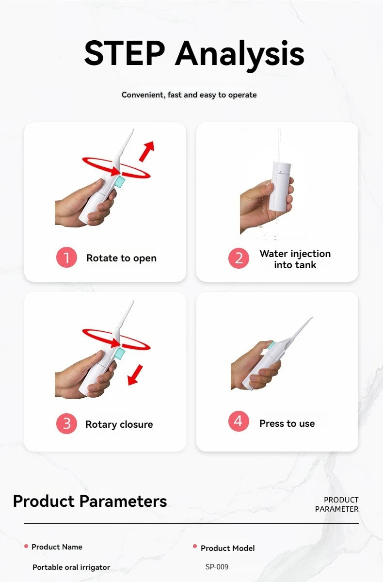 Hydropulseur Dentaire Manuel Haute Pression