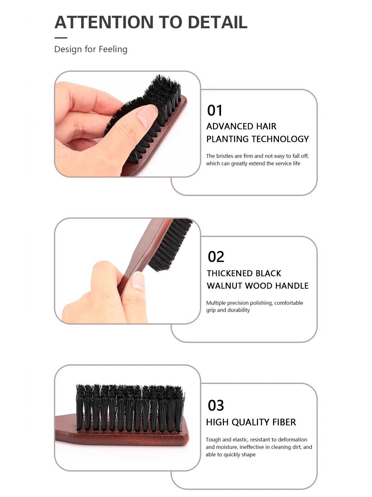 Brosse à Barbe Professionnelle Homme