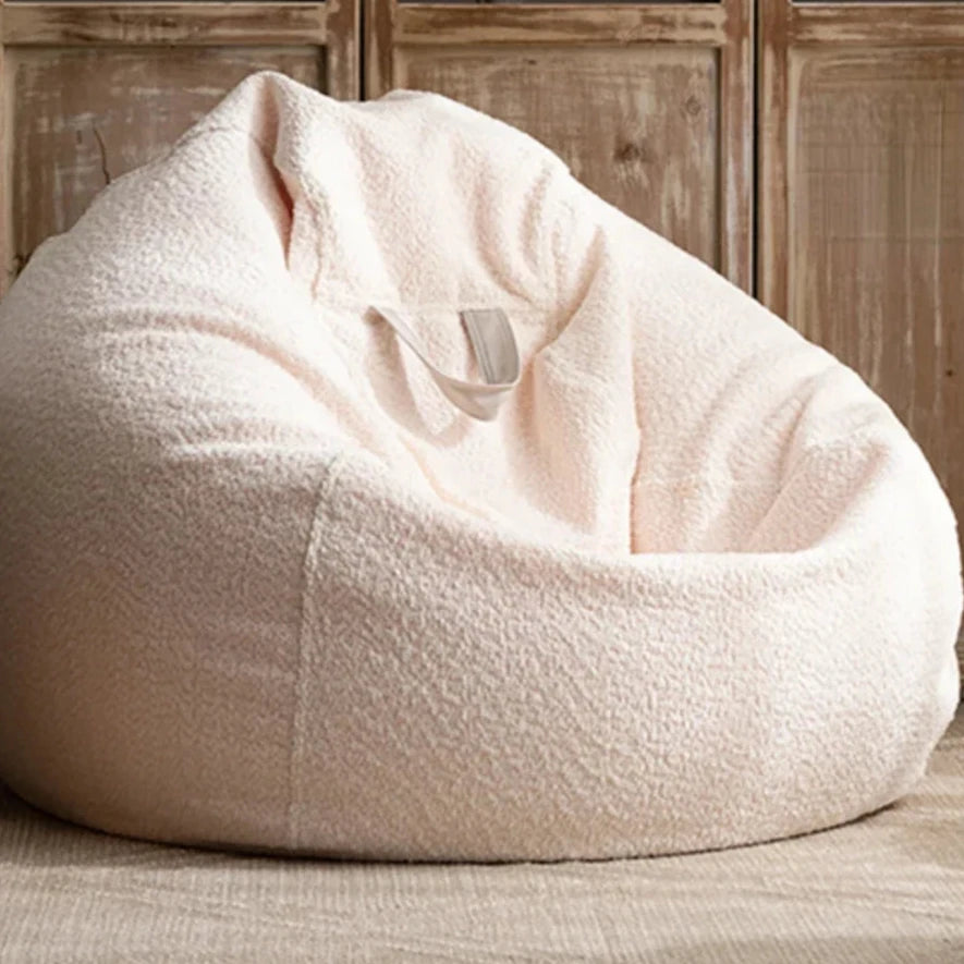 Housse de pouf en velours épais et doux