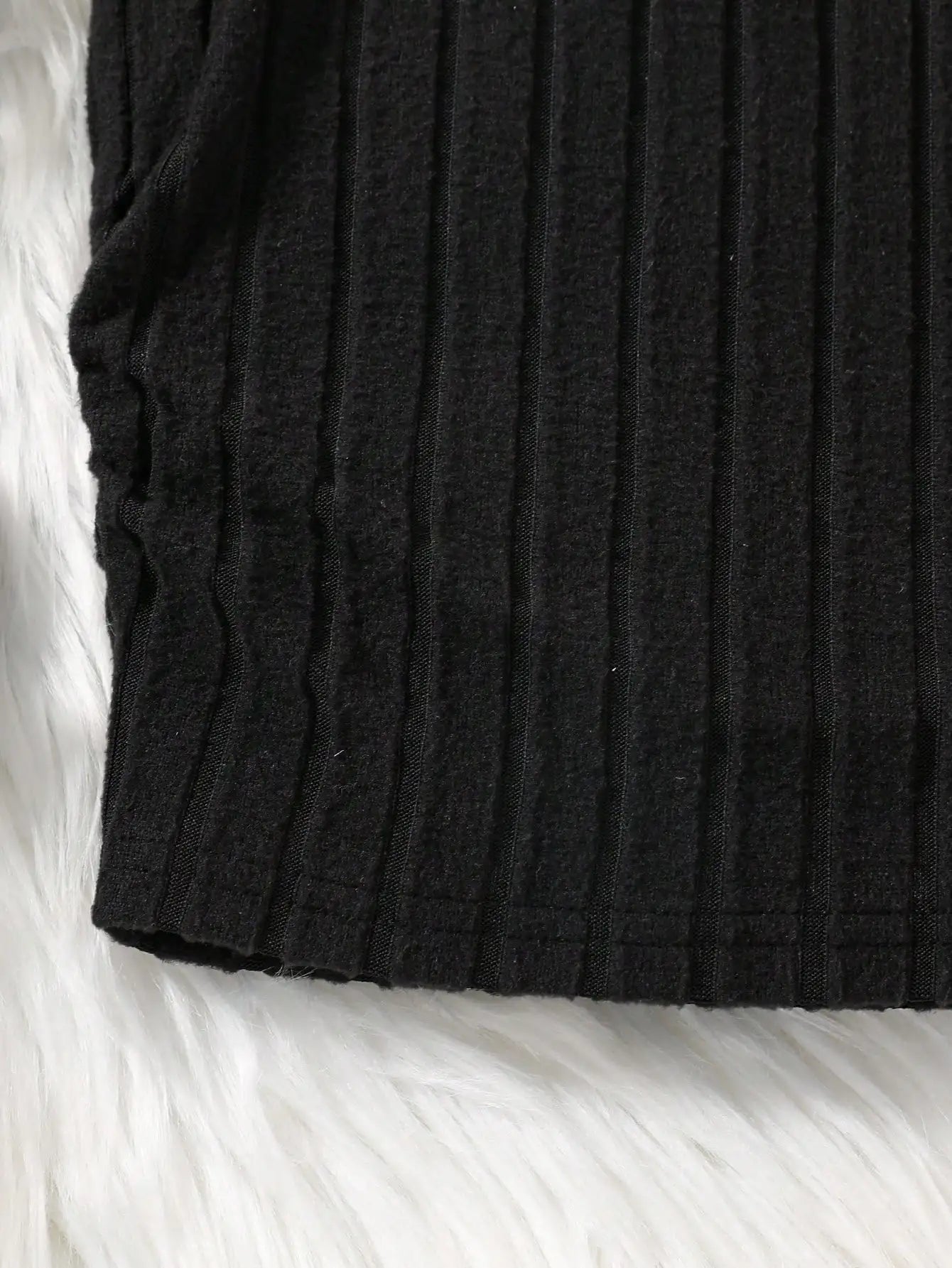 Black Fluffy Dress for Kids
