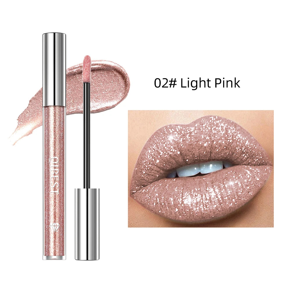 Shiny Lip Gloss - Diamond and Glitter Effect