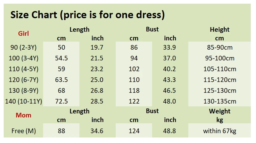 Off Shoulder Mother Daughter Matching Dresses