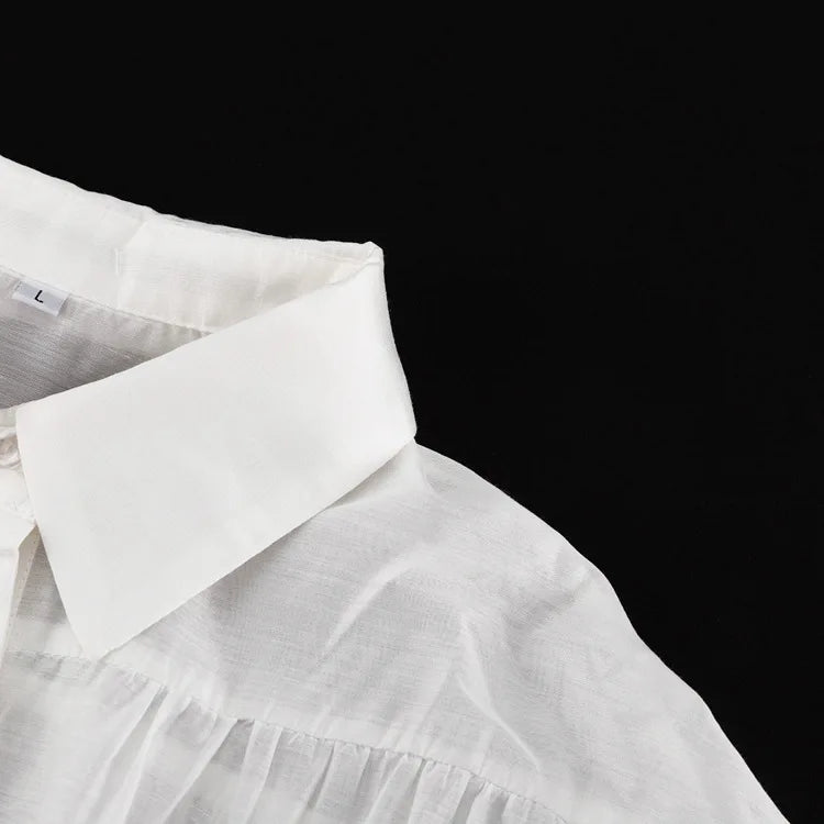 Chemise Femme Décontractée Transparente