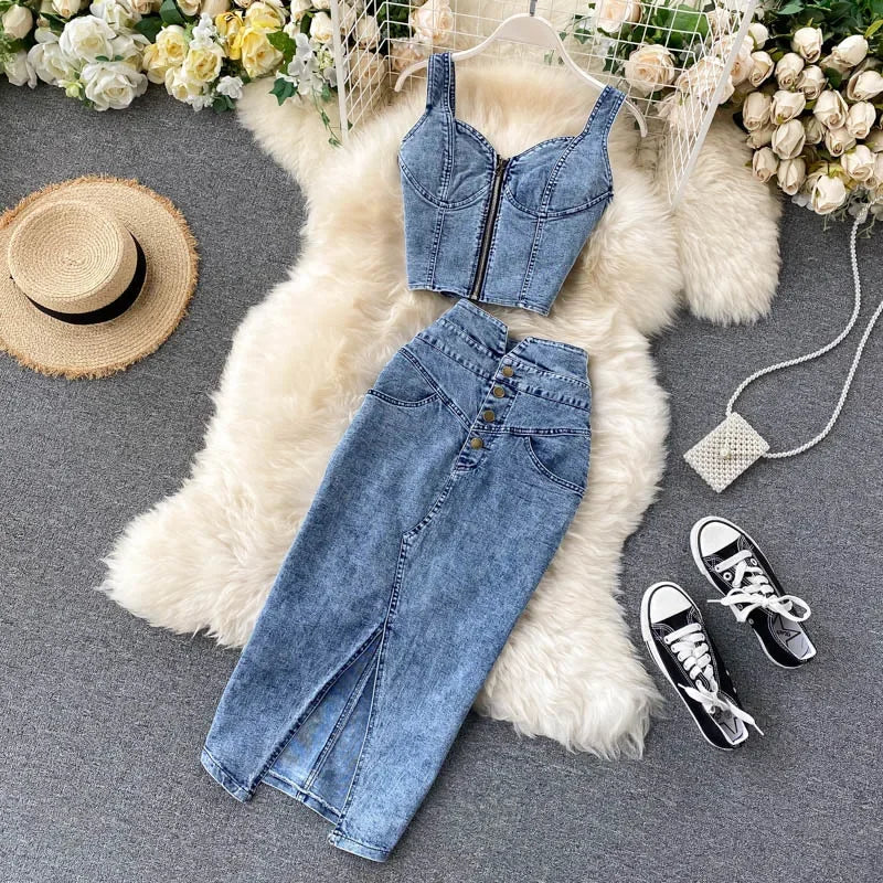 Ensemble Femme en Jean 2 Pièces