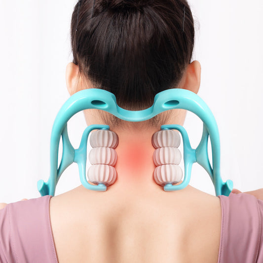 Multifunctional Six Wheel Neck Massager