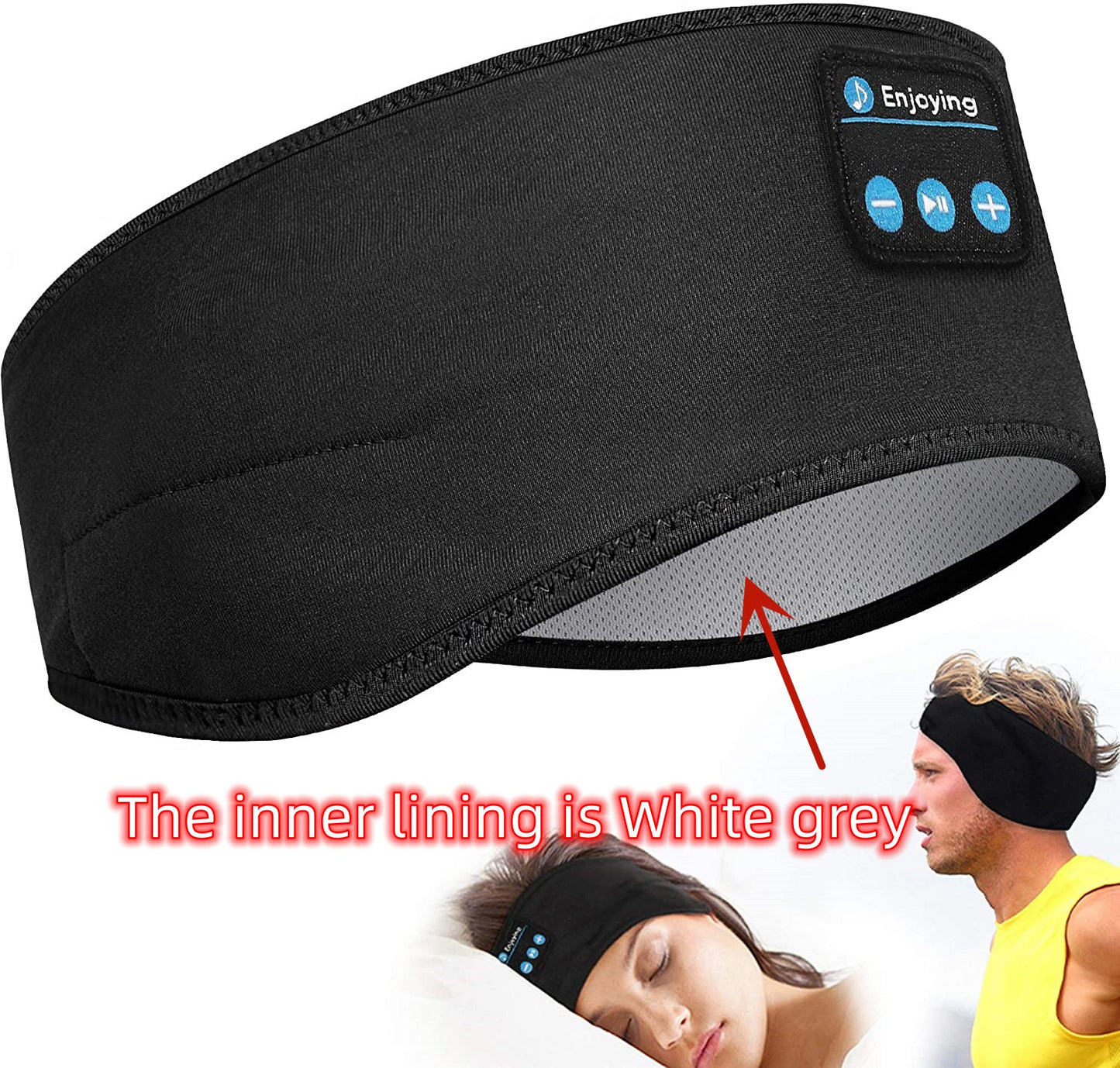 Casque de sommeil musical Bluetooth- bandeau confortable