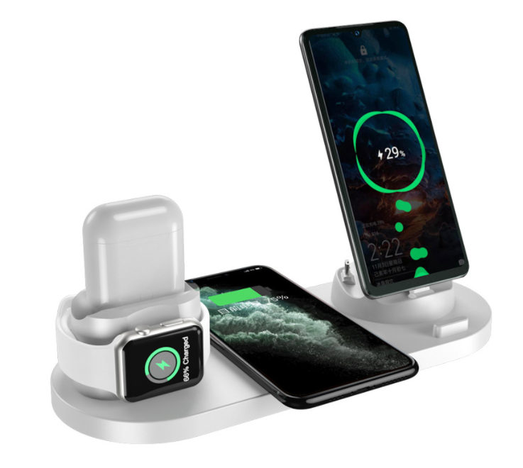 6 plug in 1 wireless charger