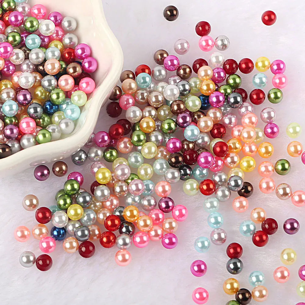 Lot de 150 Perles Colorées en Plastique