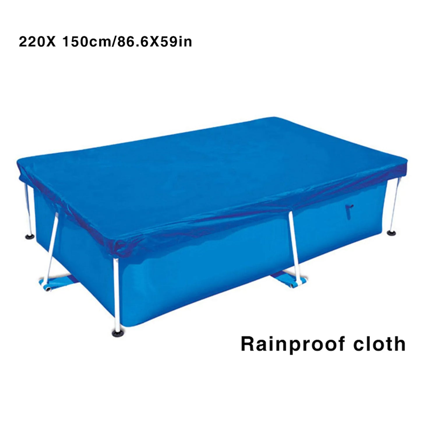 Swimming Pool Cover Rainproof Dustproof Cover PE Cover Cloth Mat Cover Frame Pool For Garden Pool Protective Accessories