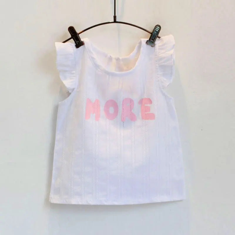 Girls' sleeveless cotton clothing