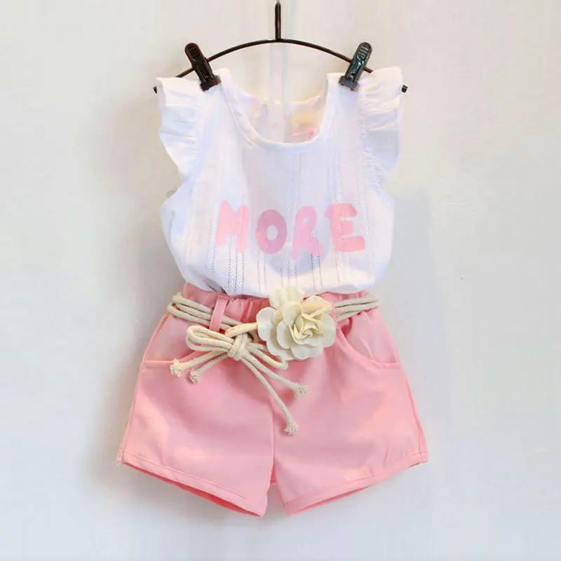 Girls' sleeveless cotton clothing