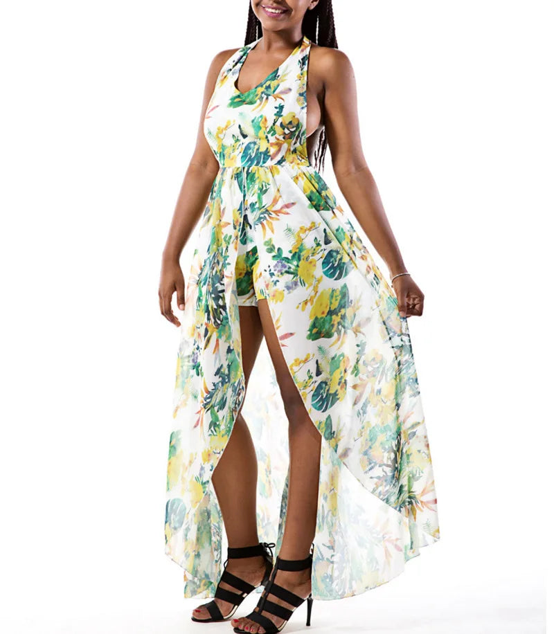 Robe d'Été Bohème: Élégance Florale pour vos Vacances