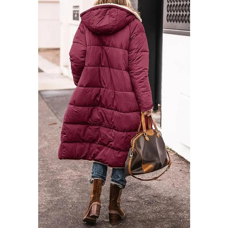 Manteau d'Hiver pour Femme Léger et Réversible