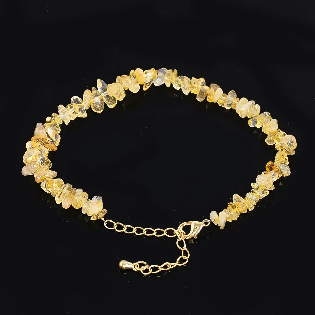 Bracelet en citrine naturelle