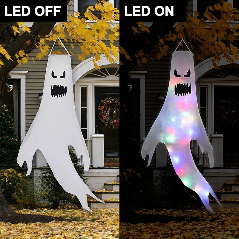 Fantôme Suspendu Lumineux LED Halloween