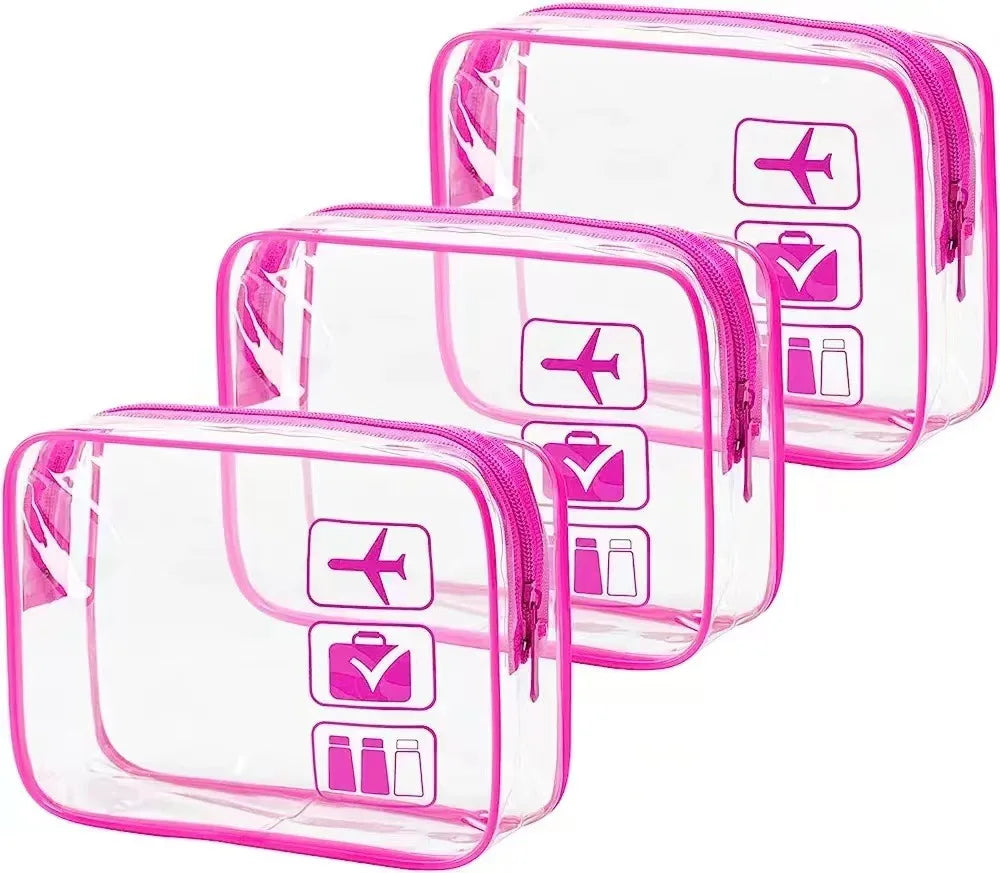 Trousse Transparente avec Fermeture Zippée