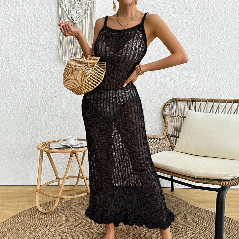 Robe Longue Femme en Maille