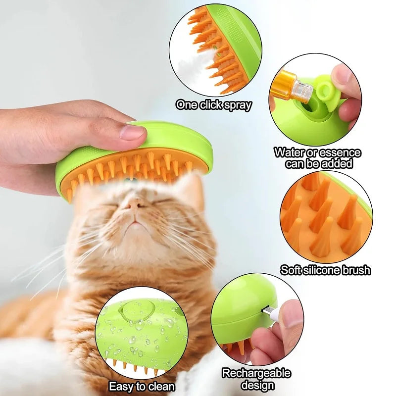 Brosse à vapeur pour animaux