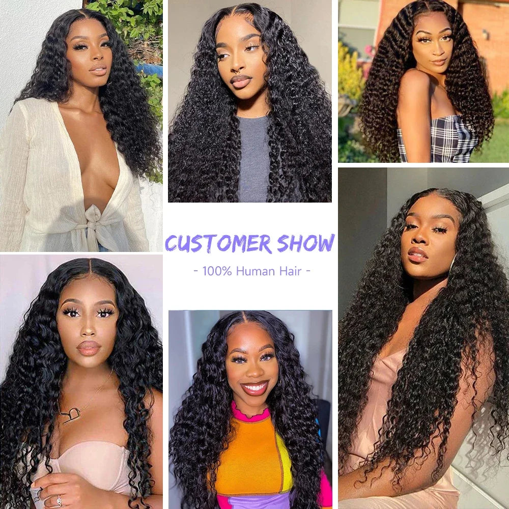 Glueless human hair wig