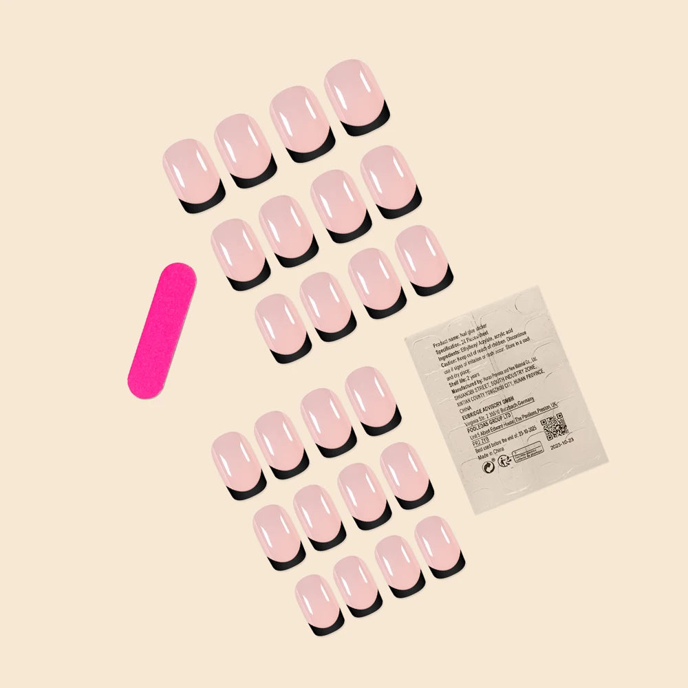 Set de 24 Faux Ongles Press-On