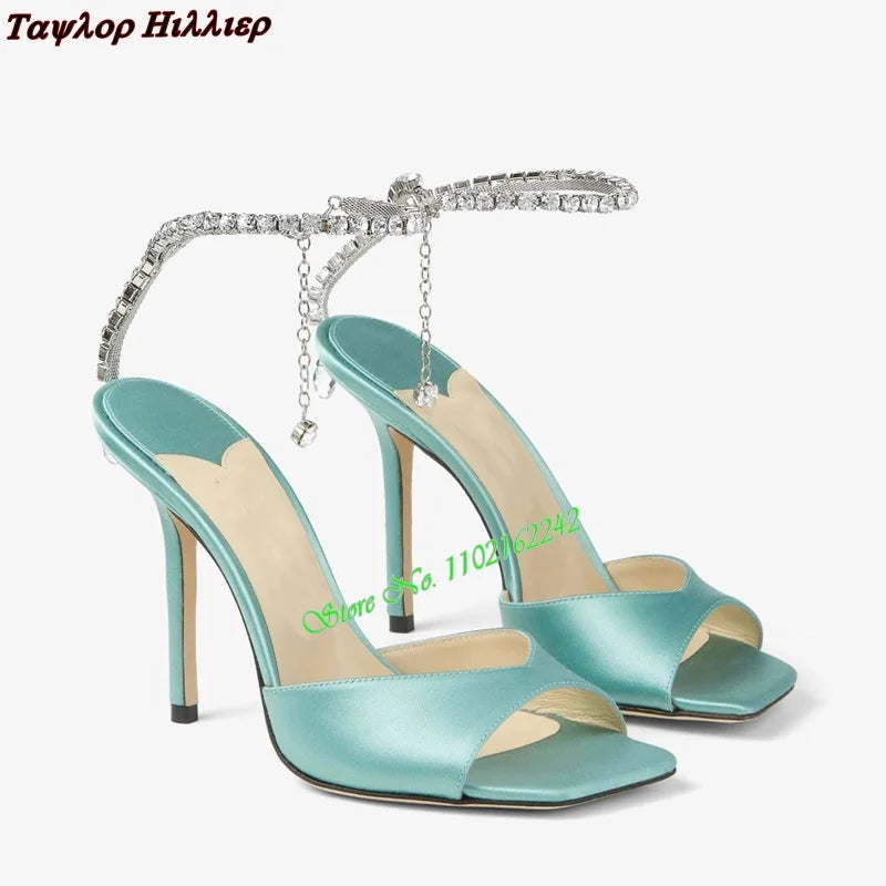 Sandales strass talon hauts