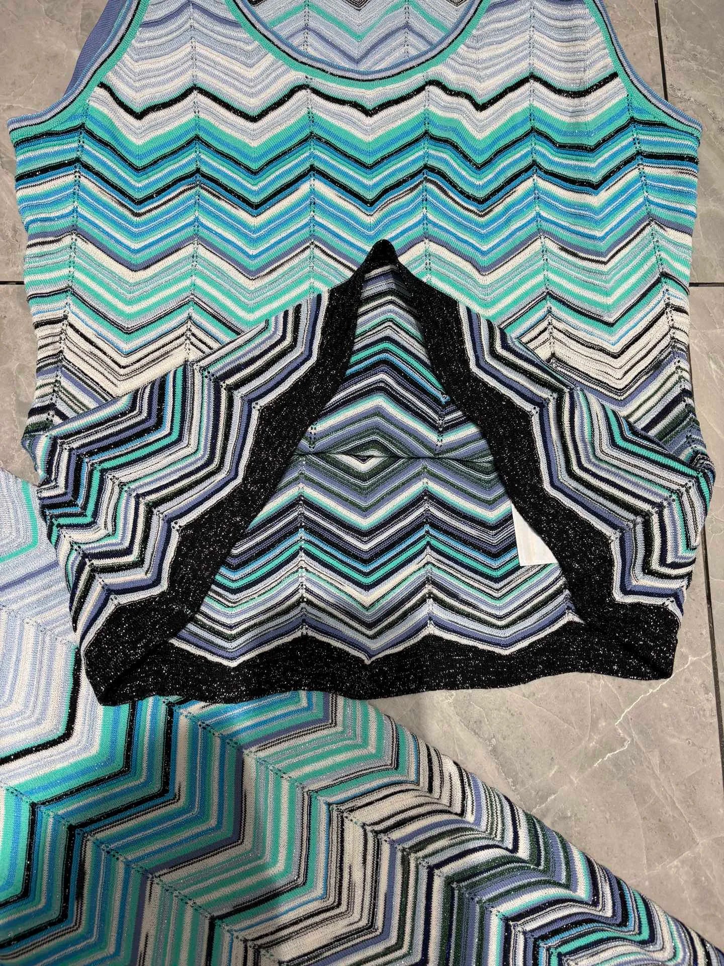 Ensemble Femme 2 Pièces Imprimé Chevron
