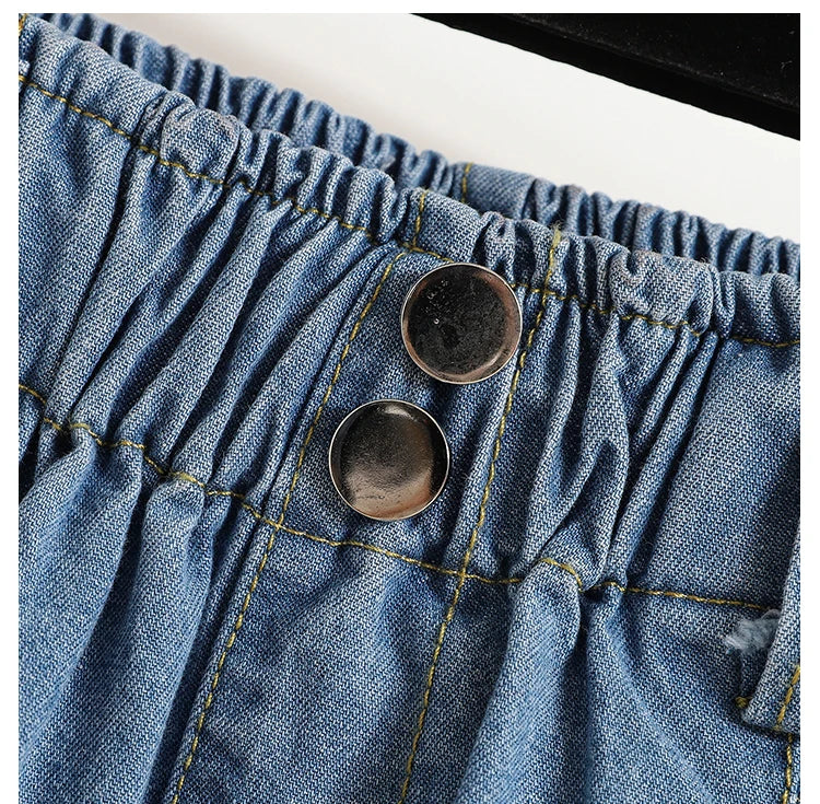 Short en Jean Femme Taille Haute