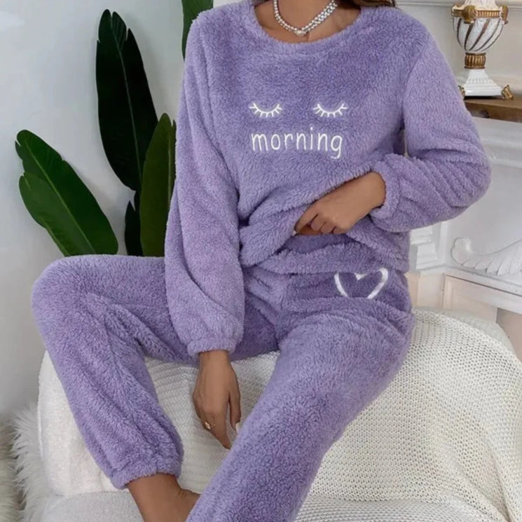 Ensemble Pyjama Flanelle Hiver Femme