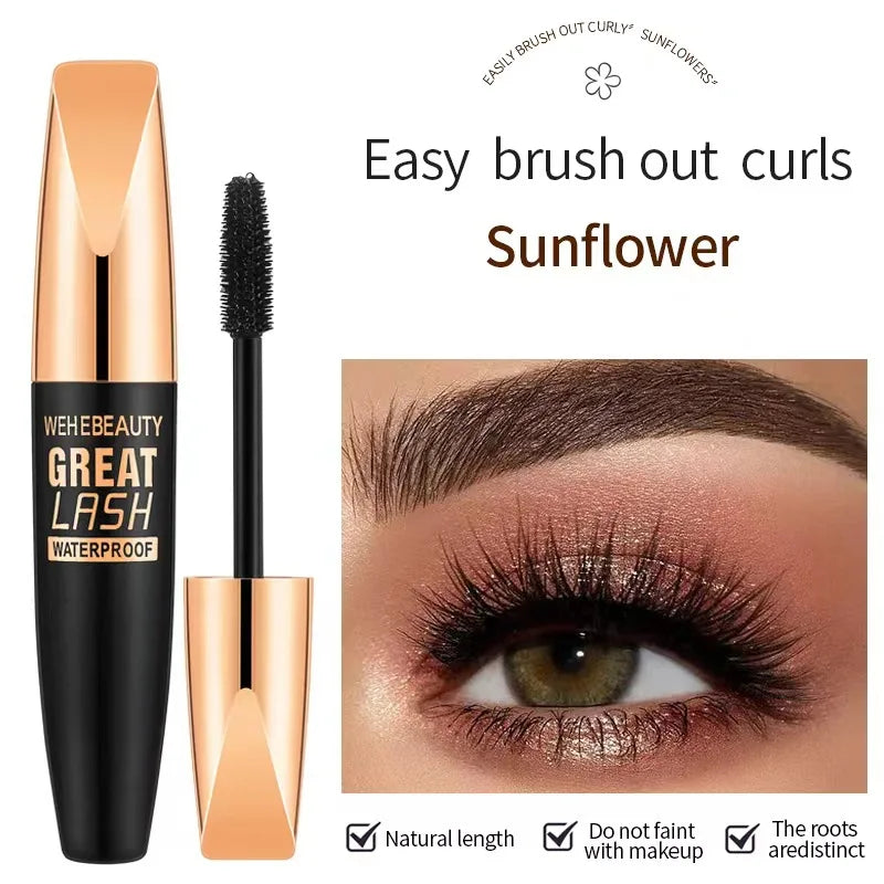 4D Silk Fiber Eyelash Mascara 2 in 1 Waterproof