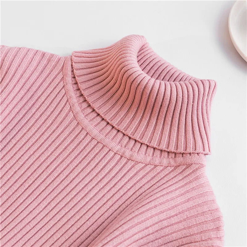 Pull pour Femme Tricoté à Col Roulé