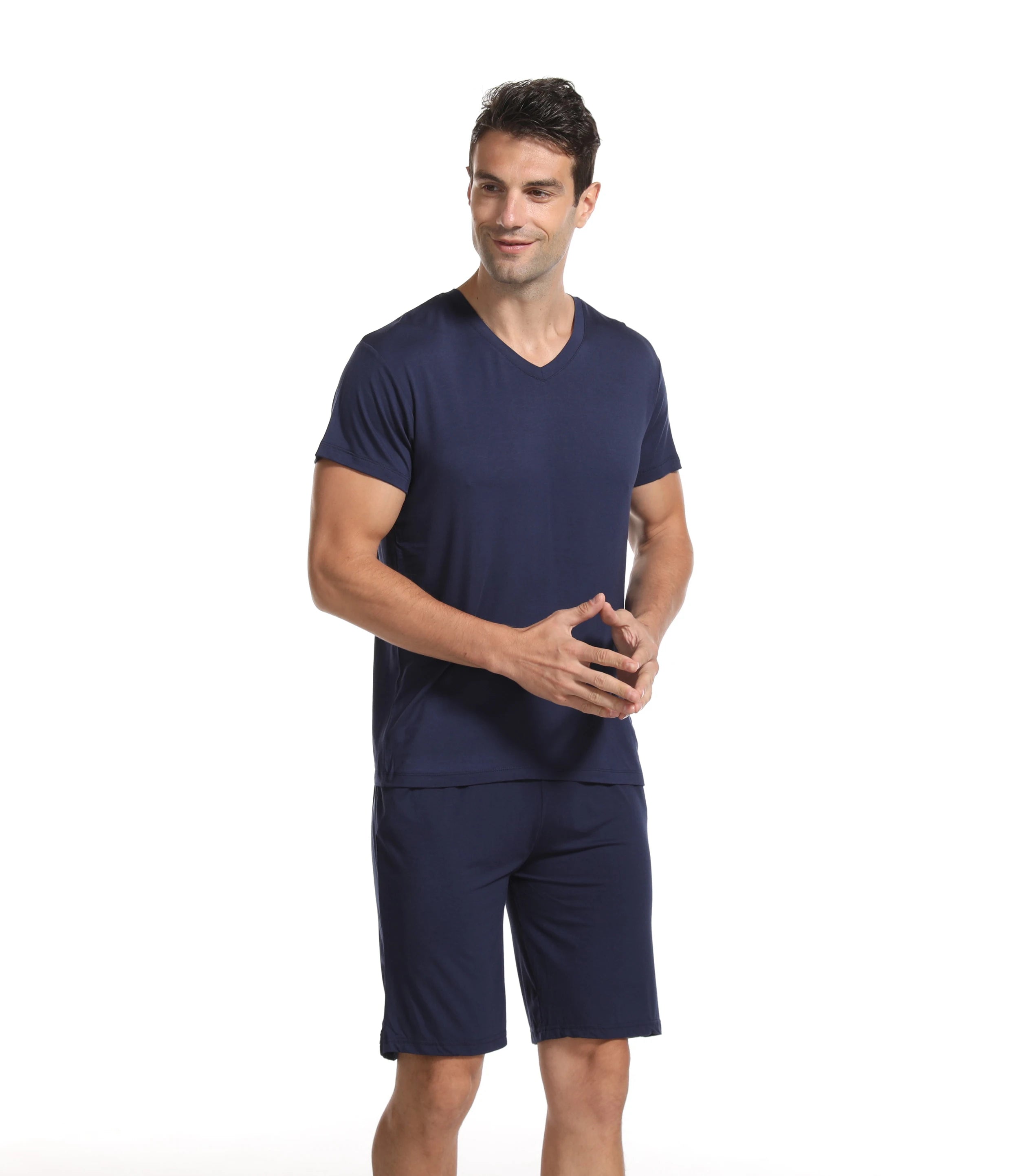 Men's V-neck summer pajamas