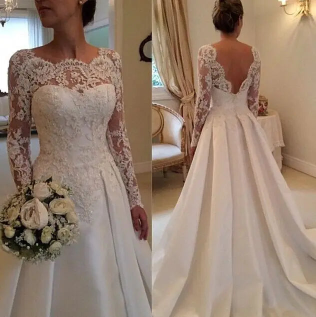 Robe de mariée à dentelle