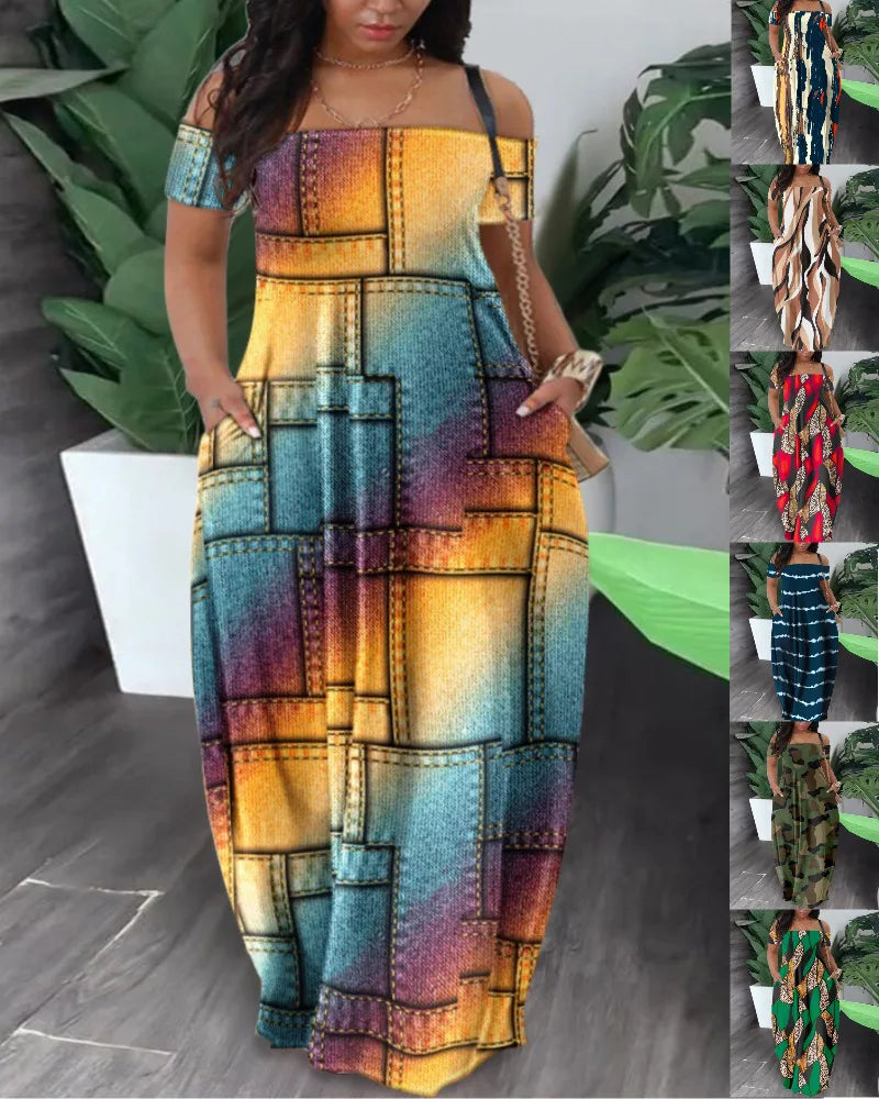 Robe Maxi Impressionnante pour Femmes Africaines