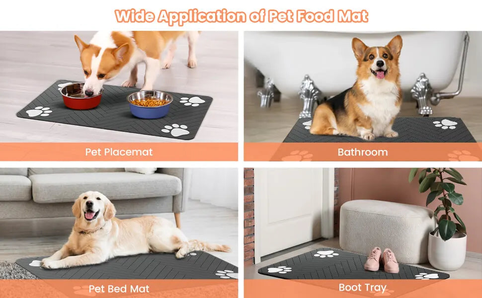 Tapis d'Alimentation pour Animaux de Compagnie