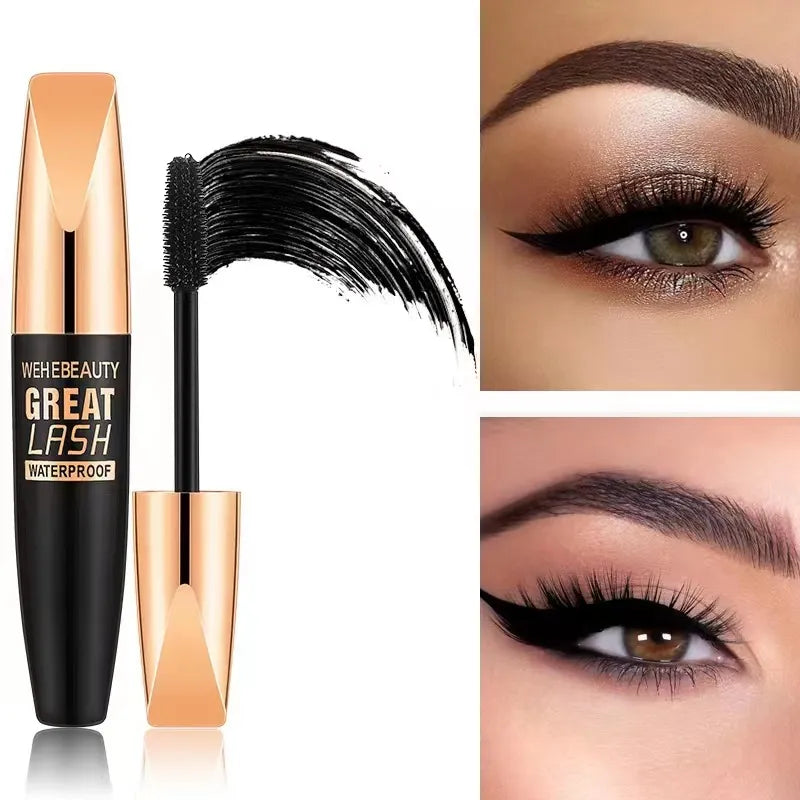 4D Silk Fiber Eyelash Mascara 2 in 1 Waterproof